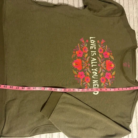 NATURAL LIFE Green Sweatshirt with Pockets - Picture 5 of 9